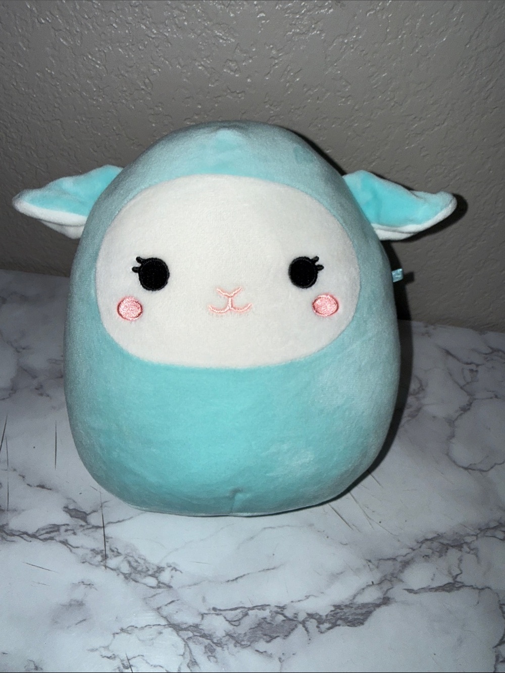 Squishmallows Official 7.5 inch Jacob the Aqua Blue Lamb NWOT